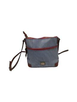 Blue and White Stripes Handbag