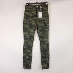 Good American Women Green Camo Skinny Jeans NWT sz 4