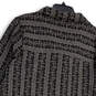 NWT Womens Gray Collared Long Sleeve Button Front Cardigan Sweater Size XL image number 4