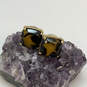 Designer Kate Spade Gold-Tone Shell Tortoise Small Square Stud Earrings image number 1