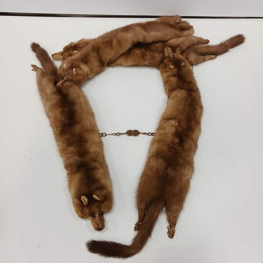 Bundle of 5 Whole Body Mink Fur Stole/Wrap image number 3