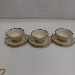 Set of 3 Lenox Montclair Cups/Saucers