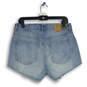 NWT Womens Light Blue Denim 5-Pocket Design Cut-Off Shorts Size 11 image number 2