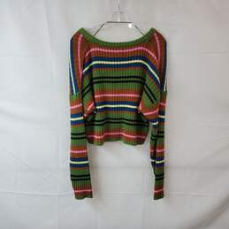 L.A. Hearts Multicolor Cotton Cropped Long Sleeved Sweater WM Size S NWT alternative image