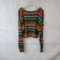 L.A. Hearts Multicolor Cotton Cropped Long Sleeved Sweater WM Size S NWT image number 2