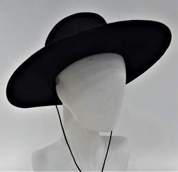 Capas Design Pork Pie Hat Black Wool Men's Size  Medium
