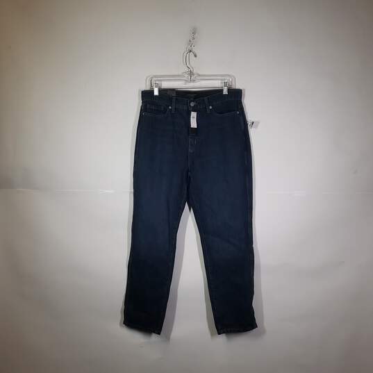 NWT Womens High Rise Ankle Length Denim Curvy Straight Leg Jeans Size 30/10 image number 1