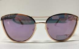 Guess 6053 Cat Eye Metal Sunglasses Rose Gold One Size