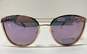 Guess 6053 Cat Eye Metal Sunglasses Rose Gold One Size image number 1