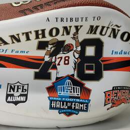 Limited Edition Wilson NFL Hall of Fame Football Signed by Anthony Munoz - Cincinnati Bengals
