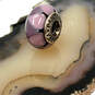 Designer Pandora 925 ALE Sterling Silver Pink Murano Glass Beaded Charm image number 1