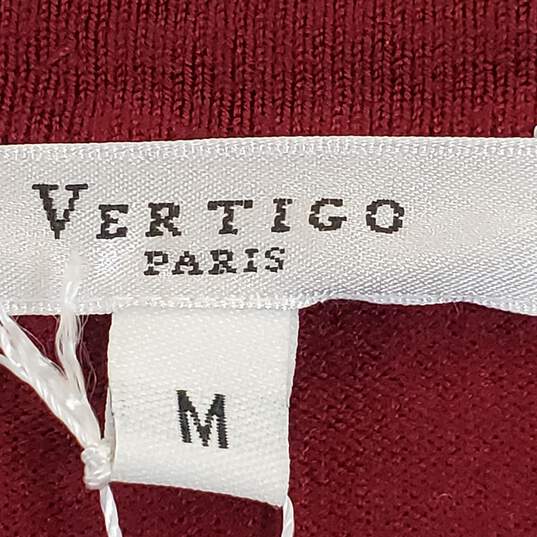 Vertigo Women Burgundy Accent Sweater M NWT image number 3