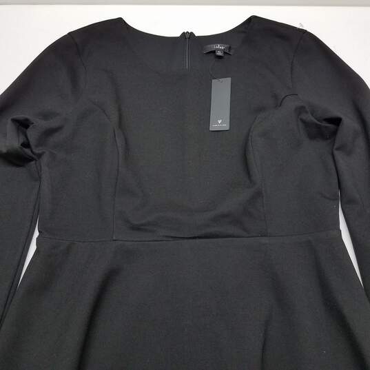 Lulus black long sleeve fit and flare dress XL nwt image number 3