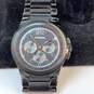 Designer Fossil FS-4123 Black Stainless Steel Round Quartz Analog Wristwatch image number 1