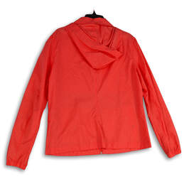 Womens Pink Long Sleeve Hooded Drawstring Activewear Full-Zip Jacket Sz XL alternative image
