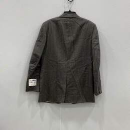 NWT Mens Gray Notch Lapel Flap Pockets Single Breasted Blazer Size 40 L alternative image
