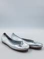 Authentic Prada Silver Ballet Flats W 5.5 image number 3