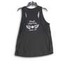 Womens Black Graphic Print Scoop Neck Wide Strap Pullover Tank Top Size 2X image number 4