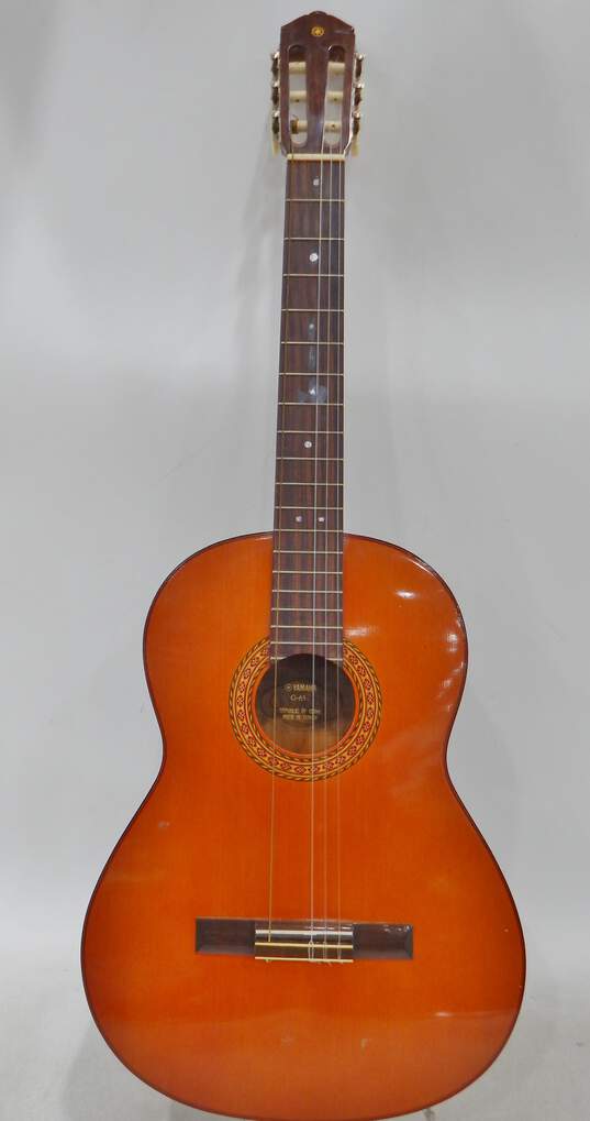 Yamaha Brand G-65-1 Model Classical Acoustic Guitar w/ Hard Case image number 1