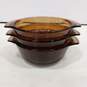 Bundle of 3 Brown Glass Anchor Hocking Fire-King Bowls image number 1
