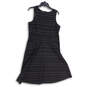 Womens Black Sleeveless Back Zip Knee Length Fit & Flare Dress Size 12 image number 1