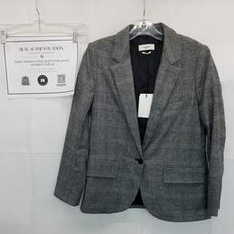 AUTHENTICATED Isabel Marant Etoile Black Plaid Jacket Wms Size 40