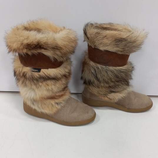 Oscar Sports Leather & Fur Winter Vegas Style Boots EU Size38 image number 3