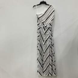 NWT New York and Company Womens Black White One-Piece Jumpsuit Dress Size 10 alternative image