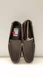 Calvin Klein Miguel Brown Perforated Leather Driver Loafers Men's Size 10 image number 6