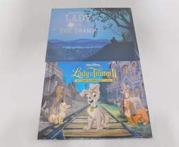 (2) Sealed Walt Disney Lady And The Tramp I & II Exclusive Lithographs Portfolio Sets