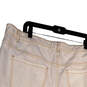 NWT Womens White Distressed Light Wash Pockets Denim Wide Leg Jeans Size 18 image number 4