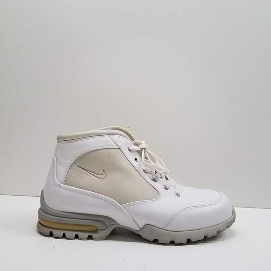 Nike Air Primo White Leather Boots Men's Size 11 image number 1