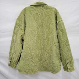 BDG MN's Corduroy Quilted Lime Green Shirt Jacket Size XL alternative image