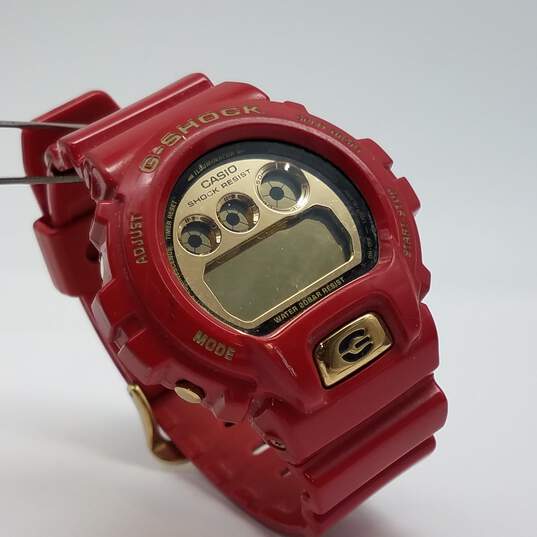 Casio G-Shock DW-6930A 48mm 30th Anniversary Limited Red/Gold Watch 68g image number 1