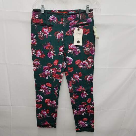 NWT Anthropologie WM'S Petites Cartonnier Floral Trousers Size 2 image number 1