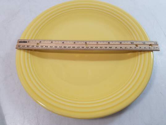 Vintage Fiesta Ware Large Yellow Plate 11.75 in image number 2