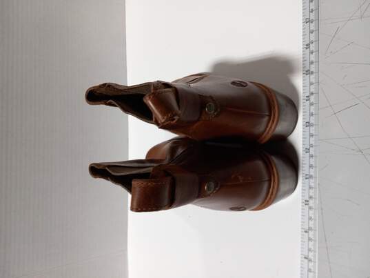 Timberland Bootie Style Slip On Brown Boots Size 7 image number 5