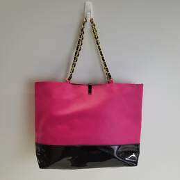 Juicy Couture Pink PVC Gold Chain Tote Bag alternative image