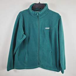 Columbia Women Green Fleece Jacket XXL