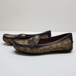Coach Odette Brown Leather Slip On Shoes Size 8.5 alternative image