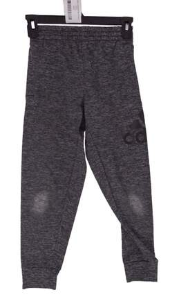 Boys Grey Elastic Waist Zipper Pocket Pull On Activewear Sweat Pant Size S