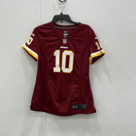 Nike Womens Red White Washington Redskins Robert Griffin III #10 NFL Jersey M image number 1