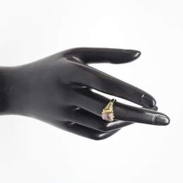10K Yellow Gold Amethyst & Diamond Accent Ring (SZ 6.50) - 2.1g alternative image