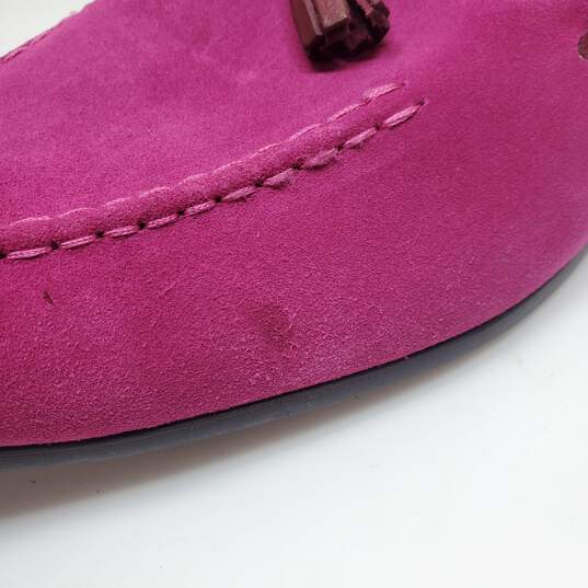 Maurice by JC Studio Suede Tasseled Loafers Men's 11.5 in Pink image number 8
