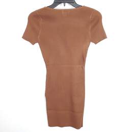 Pretty Little Thing Women Brown Knitted Dress S NWT alternative image