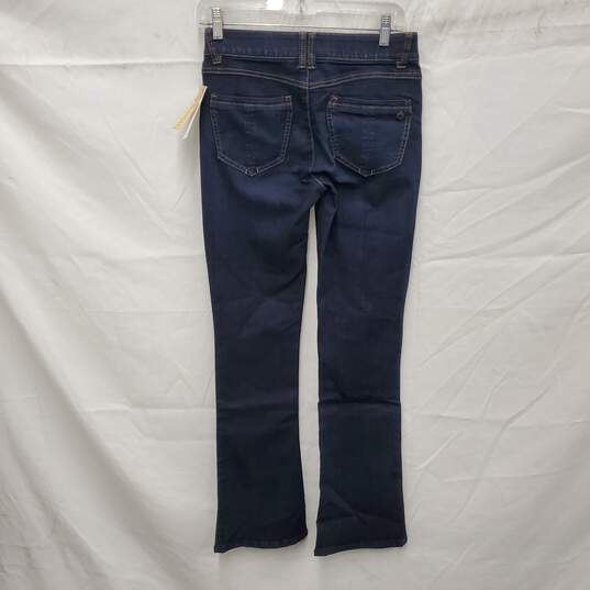 NWT Democracy WM's Blue Cotton Skinny Flare Jeans Size 2 x 30 image number 2
