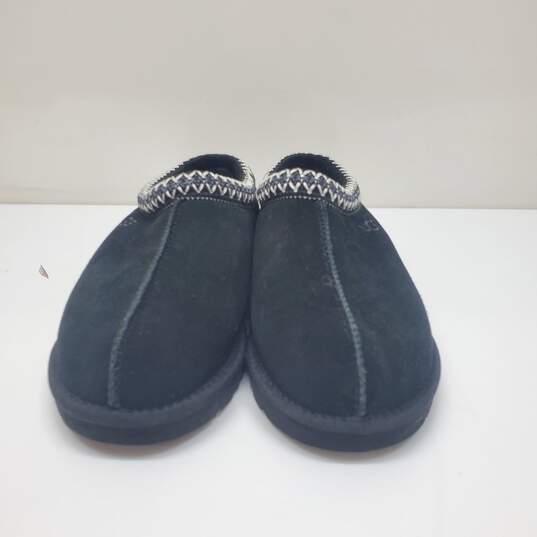 UGG Tasman for Men Casual House Shoes in Black Suede Size 8 LIKE NEW image number 2