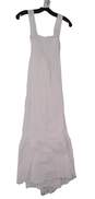 Womens White Sleeveless Square Neck Summer Breeze Midi Dress Size M image number 1