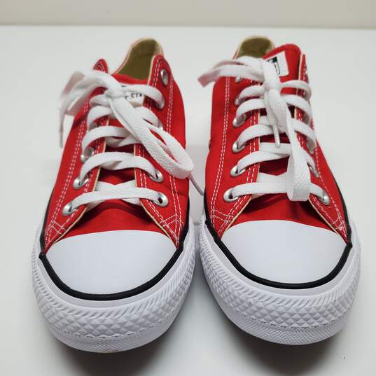 Converse Chuck Taylor Ox All Star Red/White Sneakers 7.5M/9.5W image number 2