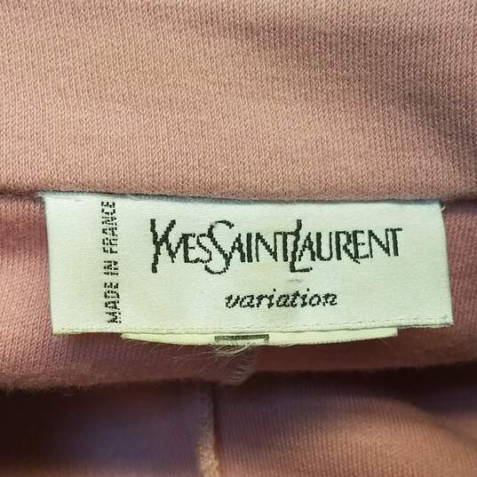 YSL Womens Pink Collared Long Sleeve Pockets Button Front Jacket Size Large image number 3